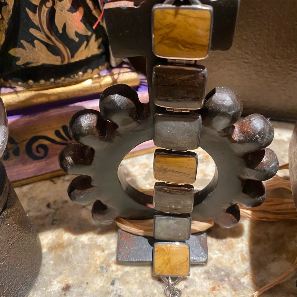 Silpada Square Stone Toggle Bracelet - image 2